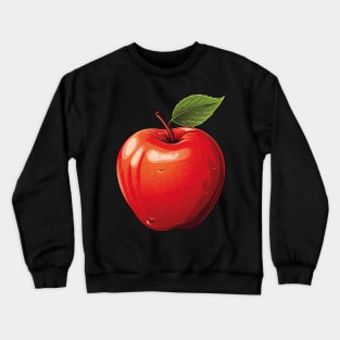 Red Apple Fruit Crewneck Sweatshirt